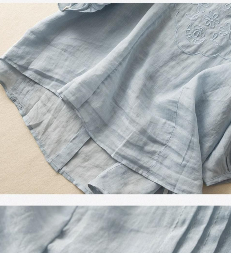 Pure Cotton Embroidered Womens Top