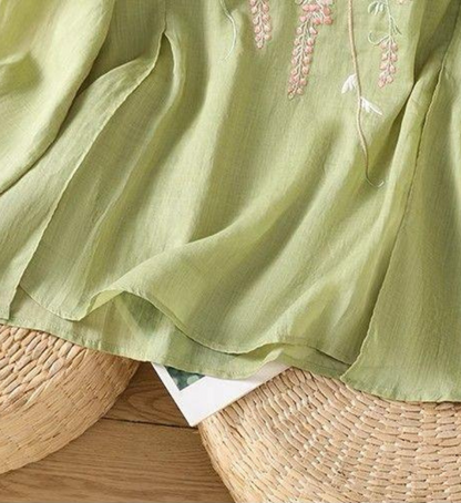 Pure Cotton Embroidered Comfortable Top