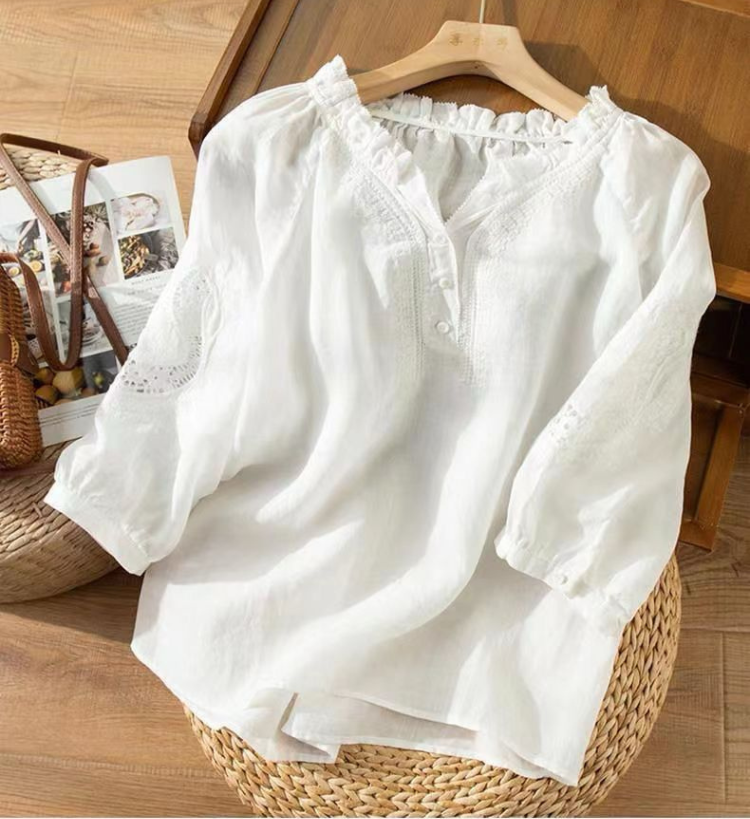 Pure Cotton Embroidered Comfortable Top