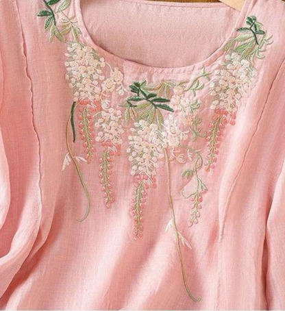 Pure Cotton Embroidered Comfortable Top