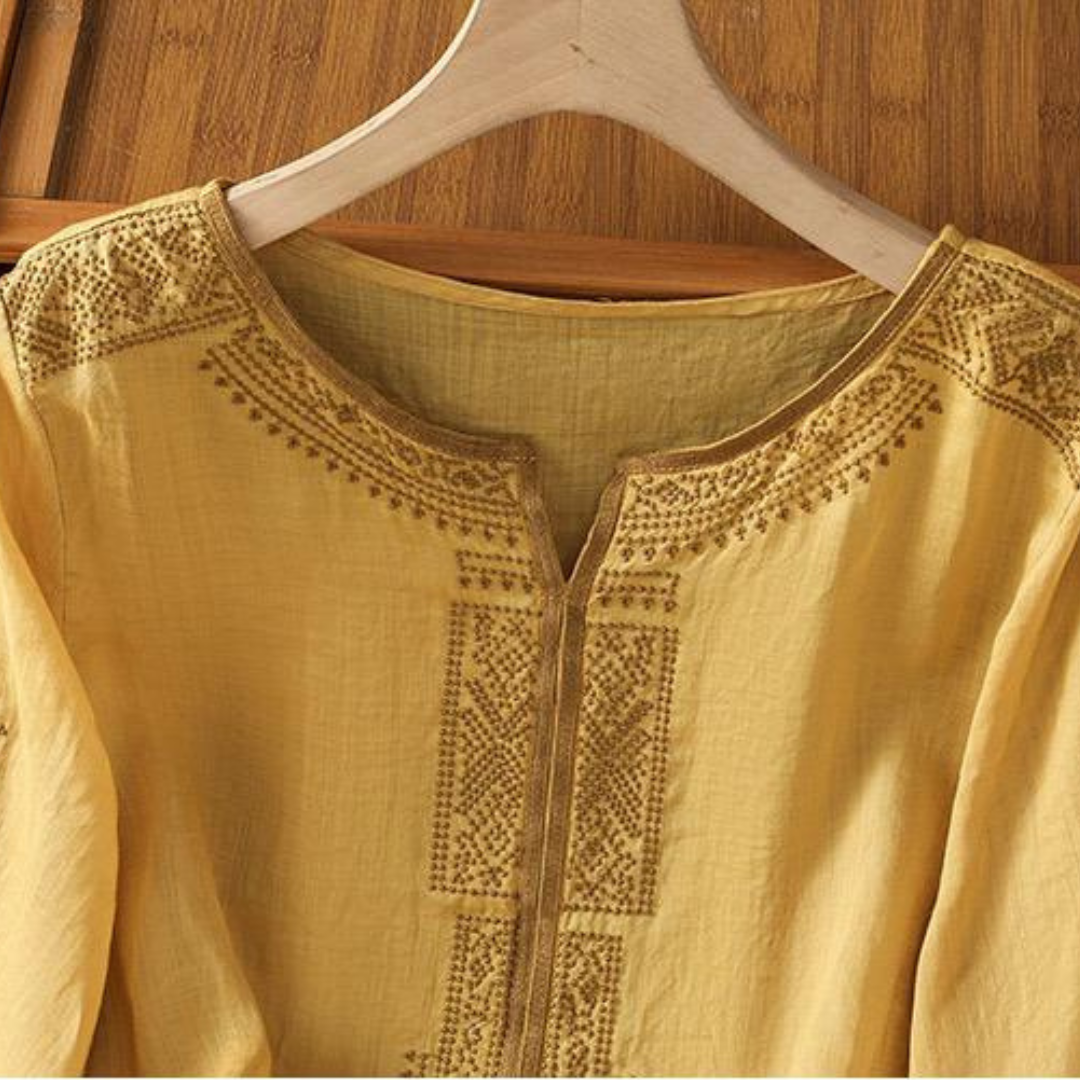 Pure Cotton Embroidered Comfortable Top