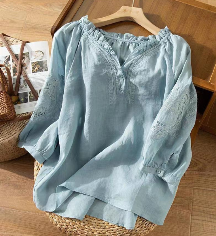 Pure Cotton Embroidered Comfortable Top
