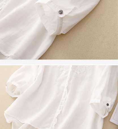 Pure Cotton Embroidered Womens Top