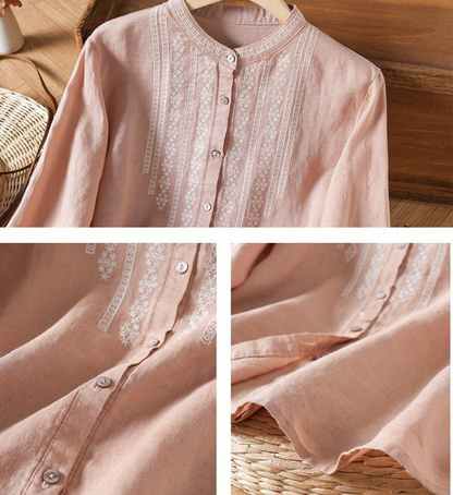 Pure Cotton Embroidered Full Sleeve Shirt