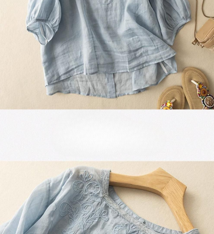 Pure Cotton Embroidered Womens Top