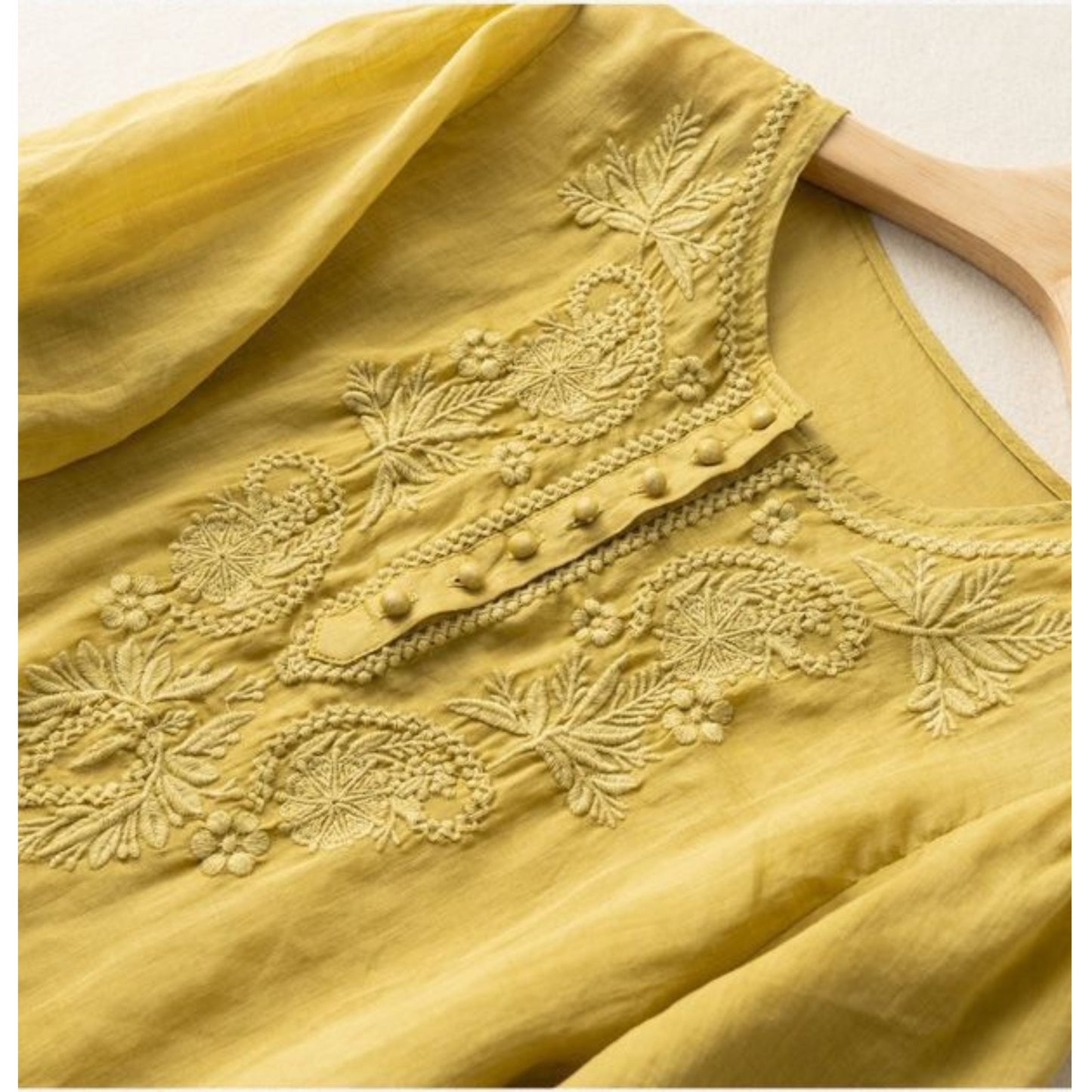 Pure Cotton Embroidered Comfortable Top