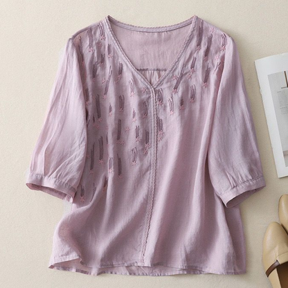 Pure Cotton Embroidered Womens Top