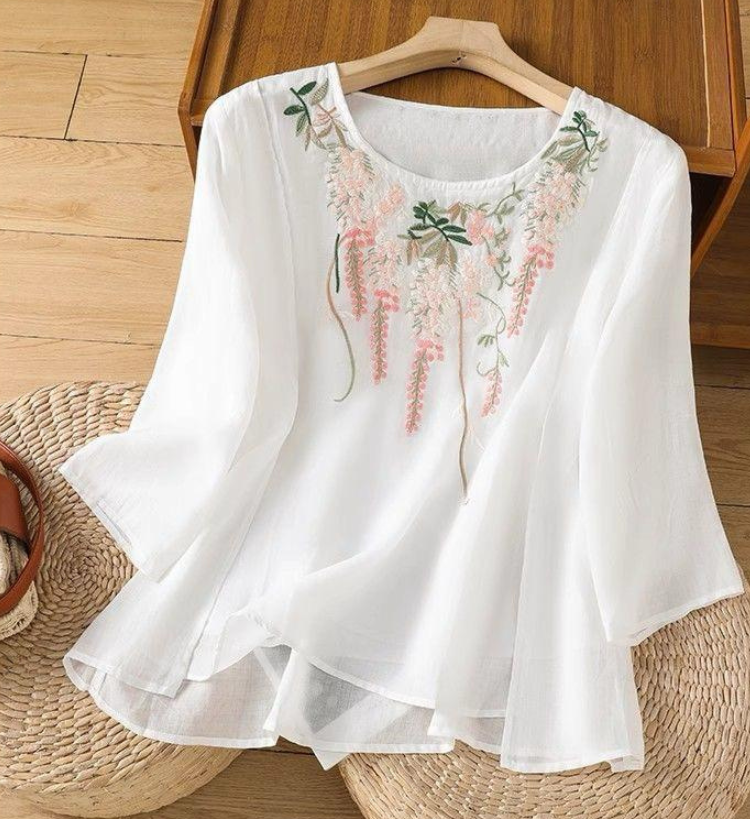 Pure Cotton Embroidered Comfortable Top
