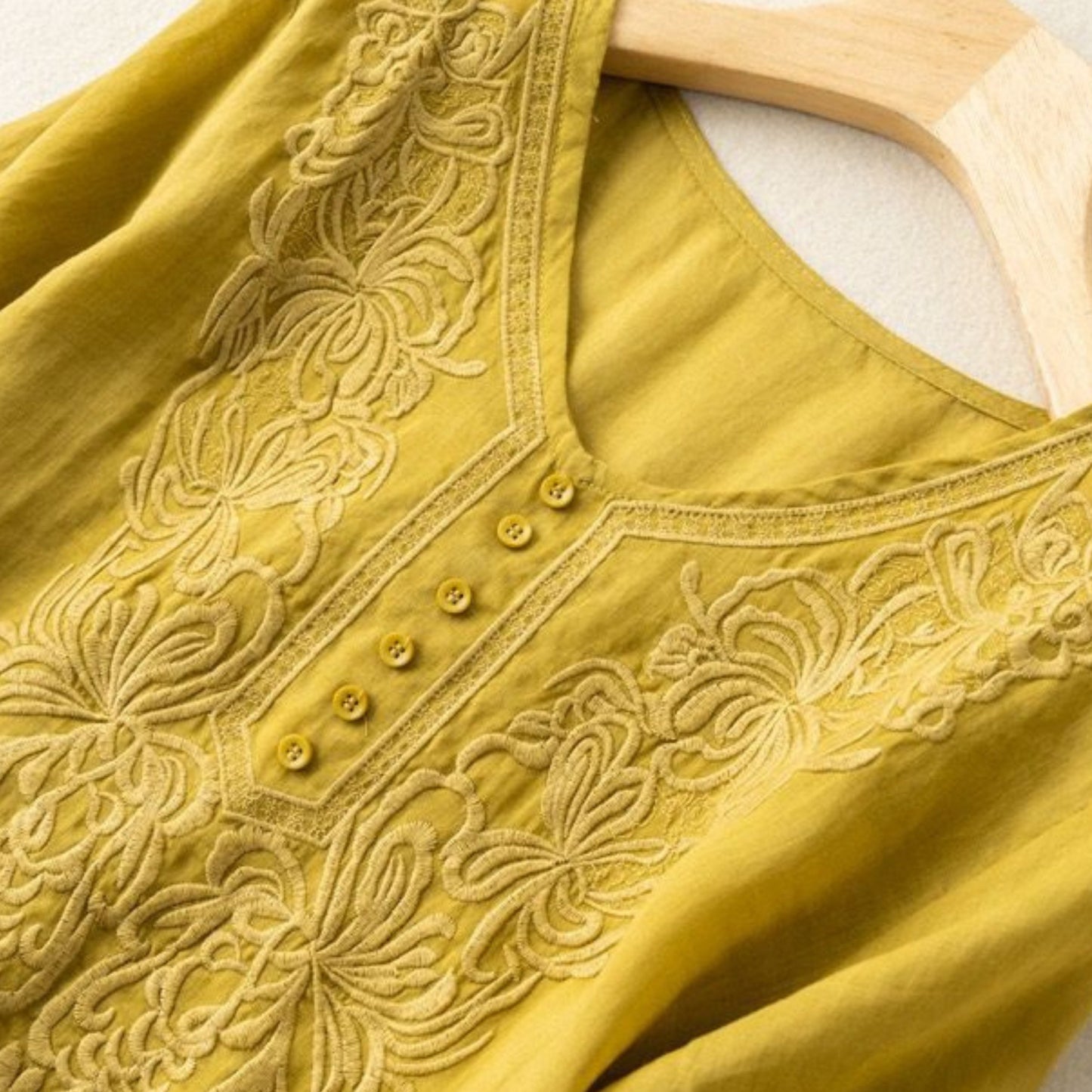 Pure Cotton Embroidered Comfortable Top