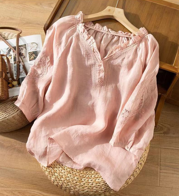 Pure Cotton Embroidered Comfortable Top