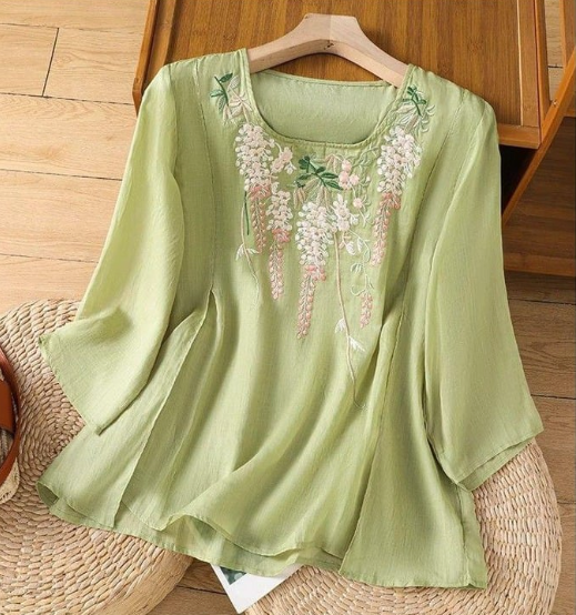 Pure Cotton Embroidered Comfortable Top