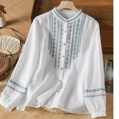 Pure Cotton Embroidered Full Sleeve Shirt