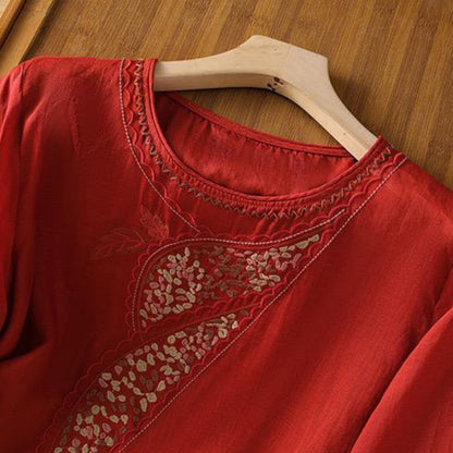 Pure Cotton Embroidered Womens Top