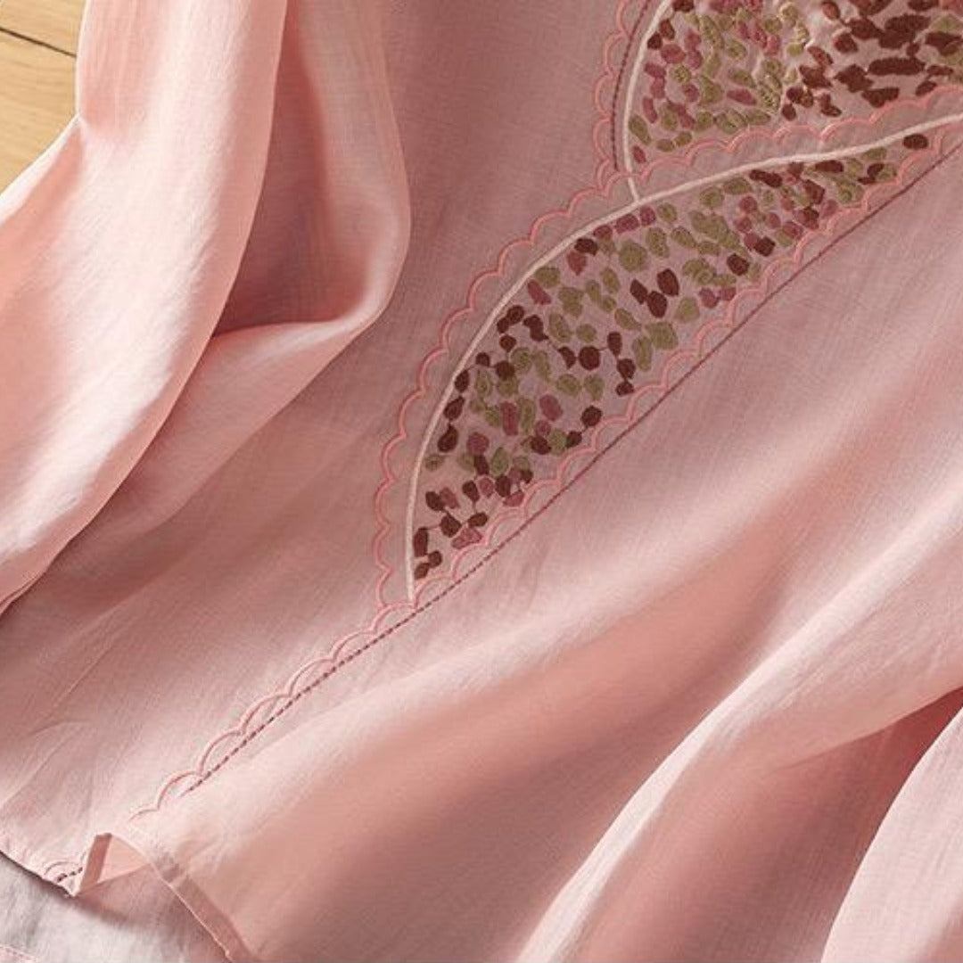 Pure Cotton Embroidered Womens Top