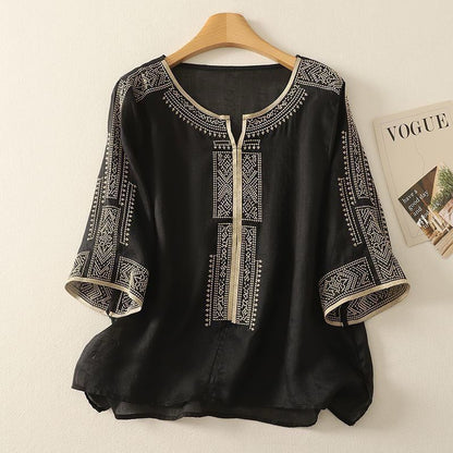 Pure Cotton Embroidered Comfortable Top