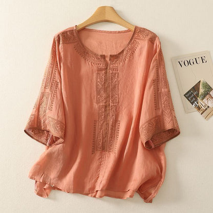 Pure Cotton Embroidered Comfortable Top