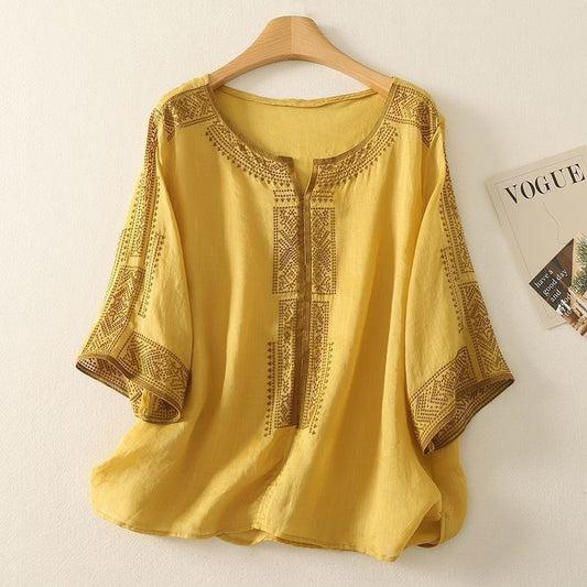 Pure Cotton Embroidered Comfortable Top